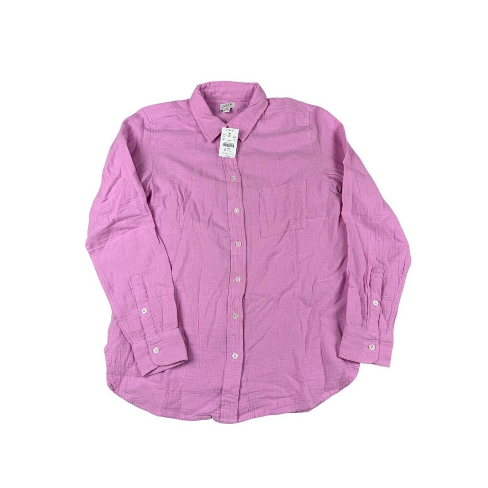 J.Crew Womens Pink Long Sleeve Button-Up Shirt Size S